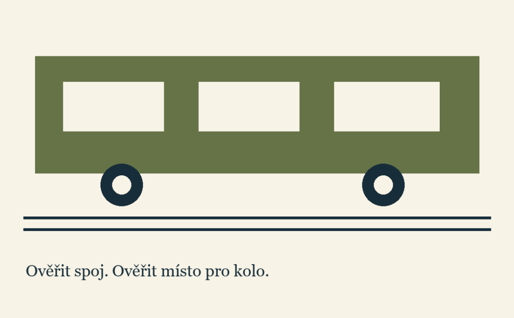 Zjednodušený železniční vůz nad dvojicí kolejnic. Ilustrace není konkrétní typ vlaku ani potvrzení přepravní kapacity.